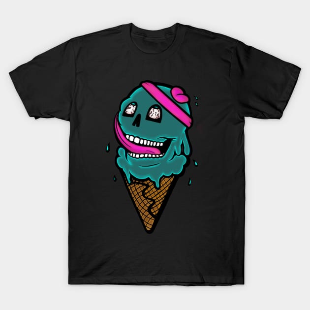 TEAL Skull Cone T-Shirt by GraphicsByMichi